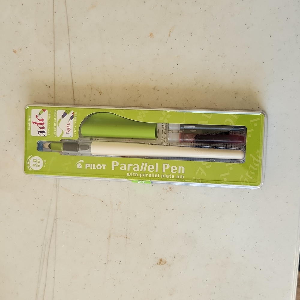 Pilot Parallel Calligraphy Pen GREEN color writing art school gift
